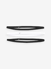 Nike Black/White Elastic 2.0 Headbands 3 Pack - Image 2 of 4