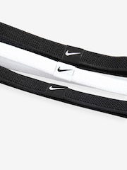 Nike Black/White Elastic 2.0 Headbands 3 Pack - Image 3 of 4