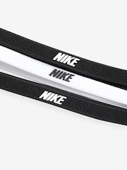 Nike Black/White Elastic 2.0 Headbands 3 Pack - Image 4 of 4