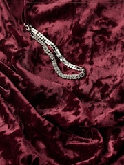 Superdry Maroon Crush Diamonte Velvet Maxi Dress - Image 3 of 3