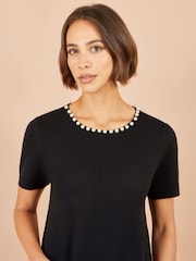 Yumi pērļu detaļu adīta tunikas kleita - Attēls 5 no 5