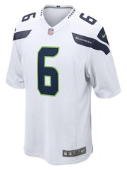 Nike White NFL Seattle Seahawks Road Game Jersey - Quandre Diggs - Image 2 of 3