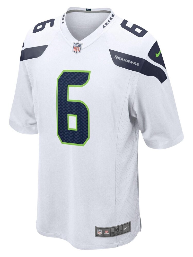 Nike White NFL Seattle Seahawks Road Game Jersey - Quandre Diggs - Image 2 of 3