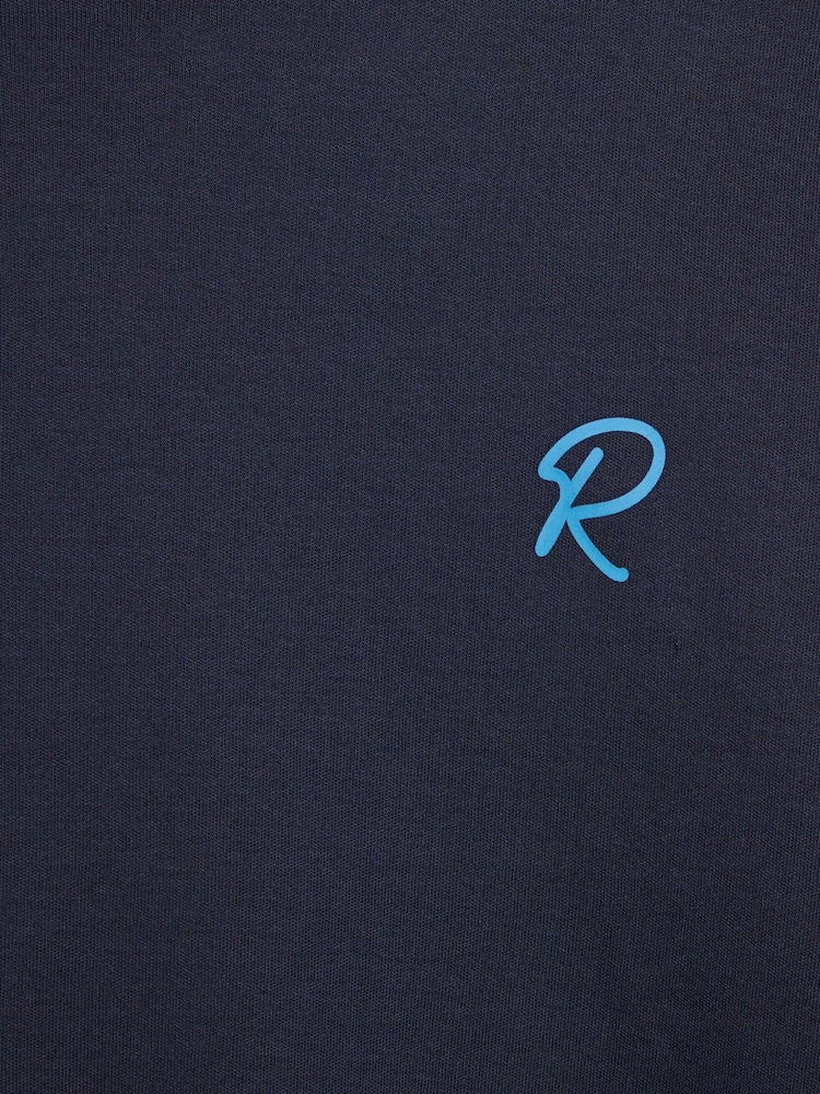 River Island Blue Relaxed Fit Long Sleeve T-Shirts 2 Pack - Image 4 of 4
