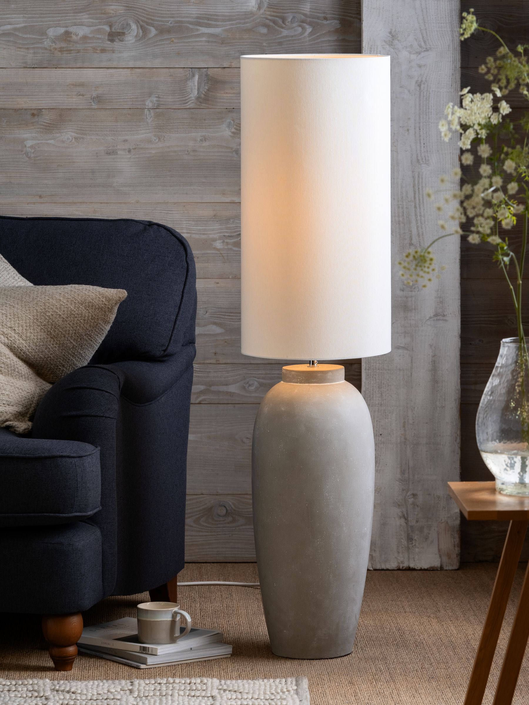 Buy Grey Lydford Floor Lamp from the Next UK online shop
