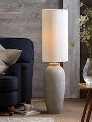 Grey Lydford Floor Lamp - Image 1 of 8