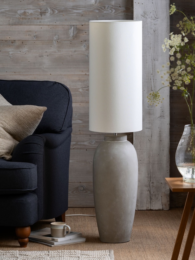 Grey Lydford Floor Lamp - Image 2 of 8