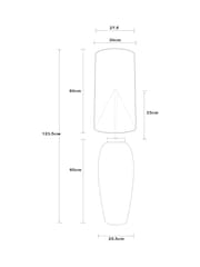 Grey Lydford Floor Lamp - Image 4 of 8