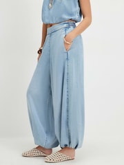River Island Blue Exaggerated Ballon Trousers - Image 3 of 4