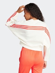 Weiß - adidas Sportswear Future Icons Sweatshirt mit 3 Streifen - Bild 2 von 6