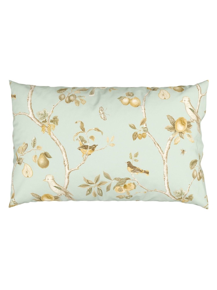 Sanderson Sage Ochre Fruit Avairy Floral Duvet Cover and Pillowcase Set - Image 4 of 4 Sanderson Sage Ochre Fruit Avairy Floral Duvet Cover and Pillowcase Set - Image 4 of 4