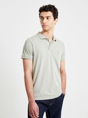 French Connection Green Signature 100% Cotton Polo Shirt - Image 1 of 4