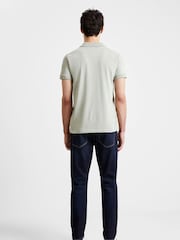 French Connection Green Signature 100% Cotton Polo Shirt - Image 3 of 4