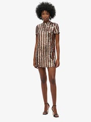 Superdry Sequin T-Shirt Mini Dress - Image 3 of 5