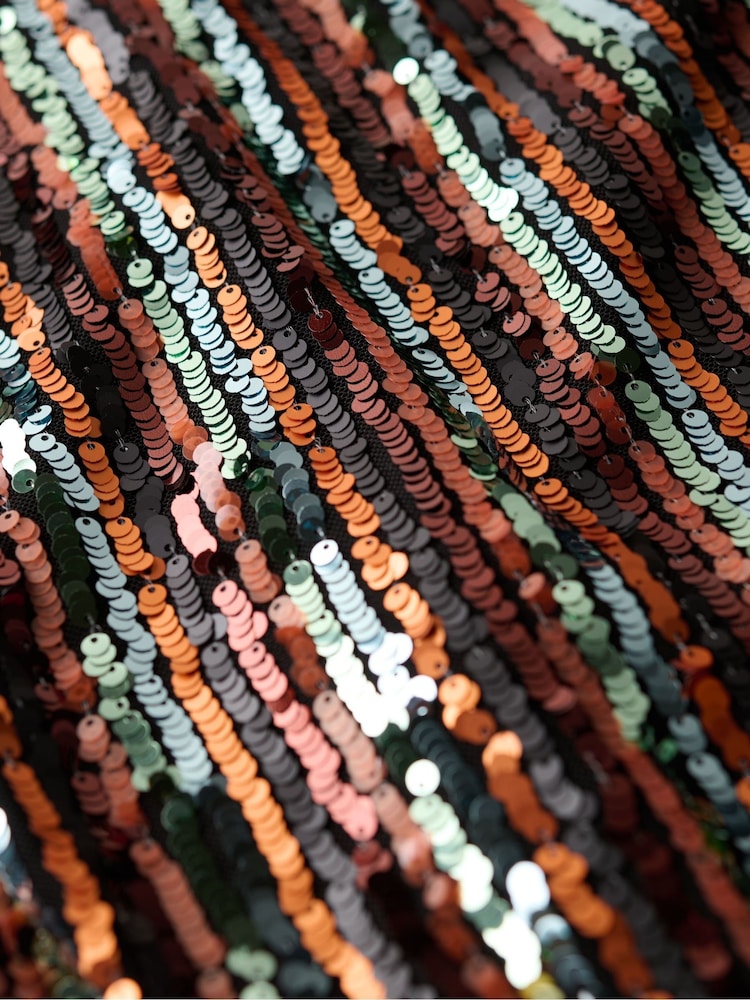Superdry Sequin T-Shirt Mini Dress - Image 5 of 5