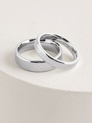 DCK Mens Silver Tone Rings 2 Pack - Image 3 of 6