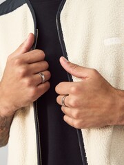DCK Mens Silver Tone Rings 2 Pack - Image 5 of 6