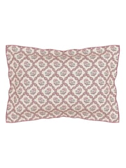 V&A Mulberry Ribbon Lattice Floral 180 Thread Count Percale Duvet Cover and Pillowcase Set - Image 3 of 5