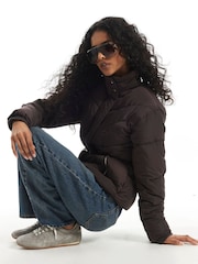 River Island Cinched Waist Padded Jacket - Obraz 2 z 4