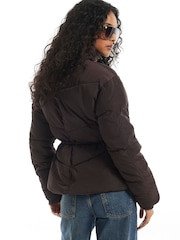 River Island Cinched Waist Padded Jacket - Obraz 3 z 4