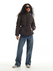 River Island Cinched Waist Padded Jacket - Obraz 4 z 4