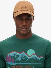 Superdry Light Sand Vintage Embroidery 100% Cotton Cap - Image 1 of 5