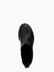 Dune London Black Pinaz Bump Toe Block Heel Boots - Image 4 of 5
