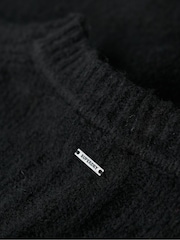 Superdry Black Twist Slouch Midi Jumper Dress - Image 5 of 5