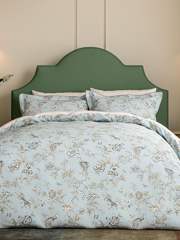 V&A Multi Birds Of Paradise Floral 180 Thread Count Percale Duvet Cover and Pillowcase Set - Image 2 of 5 V&A Multi Birds Of Paradise Floral 180 Thread Count Percale Duvet Cover and Pillowcase Set - Image 2 of 5