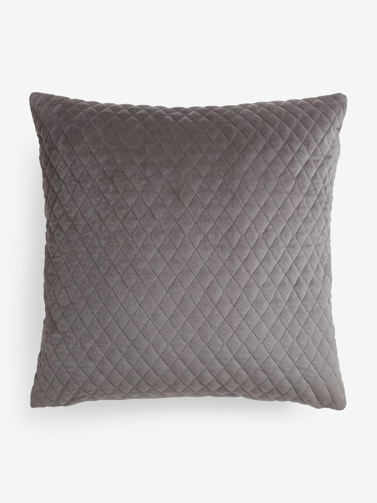 Velvet Quilted Hamilton Cushion - Image 5 of 6