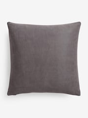 Charcoal Grey Velvet Quilted Hamilton 50 x 50 Cushion - Image 6 of 6