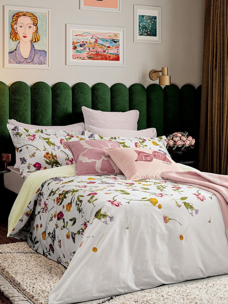 Ted Baker Multi Scattered Bouquet Floral 200 Thread Count Percale Duvet Cover and Pillowcase Set - Image 2 of 6 Ted Baker Multi Scattered Bouquet Floral 200 Thread Count Percale Duvet Cover and Pillowcase Set - Image 2 of 6