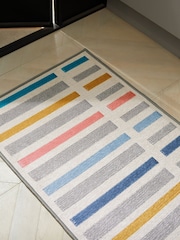 Multi Washable Erica Stripe Runner - Image 3 of 5