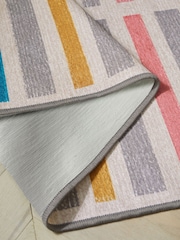 Multi Washable Erica Stripe Runner - Image 4 of 5