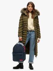 Superdry Rich Navy Logo Windyatcher Montana 100% Cotton Bag - Image 1 of 7