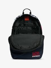 Superdry Rich Navy Logo Windyatcher Montana 100% Cotton Bag - Image 5 of 7