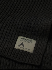 Superdry Black Workwear Knitted Scarf - Image 3 of 3