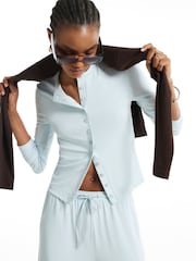 River Island ilgomis rankovėmis minkšta palaidinė - 1 paveikslėlis iš 4