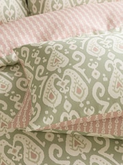 Sanderson Sage Pink Java Paisley Design Duvet Cover and Pillowcase Set - Image 4 of 6