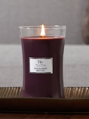 Woodwick Purple Large Hourglass Scented Candle with Crackle Wick Blackberry - Image 1 of 3