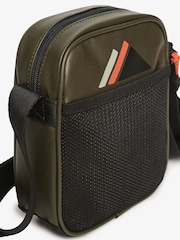 Superdry Olive Green 100% Cotton Tarp Cross-Body Bag - Image 3 of 4