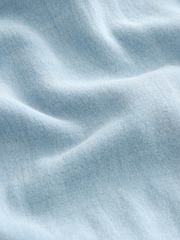 Blue Cheesecloth Wide Leg Trousers - Image 6 of 6