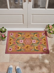 Pink Floral Border Doormat - Image 2 of 5