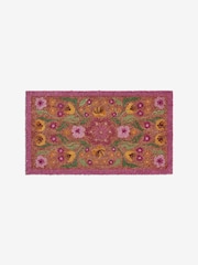 Pink Floral Border Doormat - Image 3 of 5
