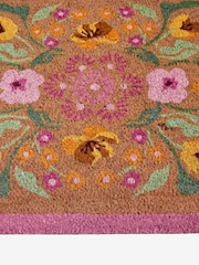 Pink Floral Border Doormat - Image 5 of 5