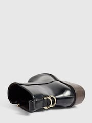 River Island Black Block Heeled Ankle Boots - Image 5 of 6