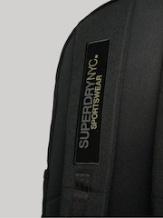 Superdry Black 100% Cotton NYC Montana Backpack - Image 4 of 6