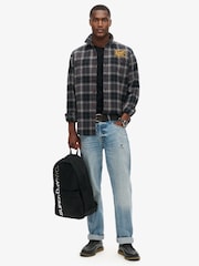 Superdry Black 100% Cotton NYC Montana Backpack - Image 6 of 6