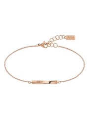 BOSS Gold Signature Carnation IP Bracelet - Image 1 of 3