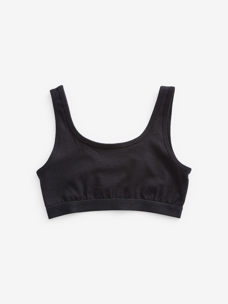 Black/Grey/White Crop Tops 3 Pack (5-16yrs) - Image 5 of 5